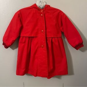 Tailored by Rothschild Vintage Red Girl’s Hooded Coat Size 5